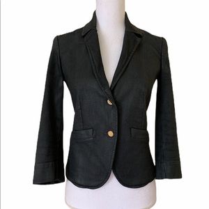 SUPERFINE Gray Coated Denim Jacket size 2